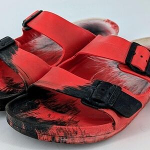 Birkenstock Red and Black Sandals